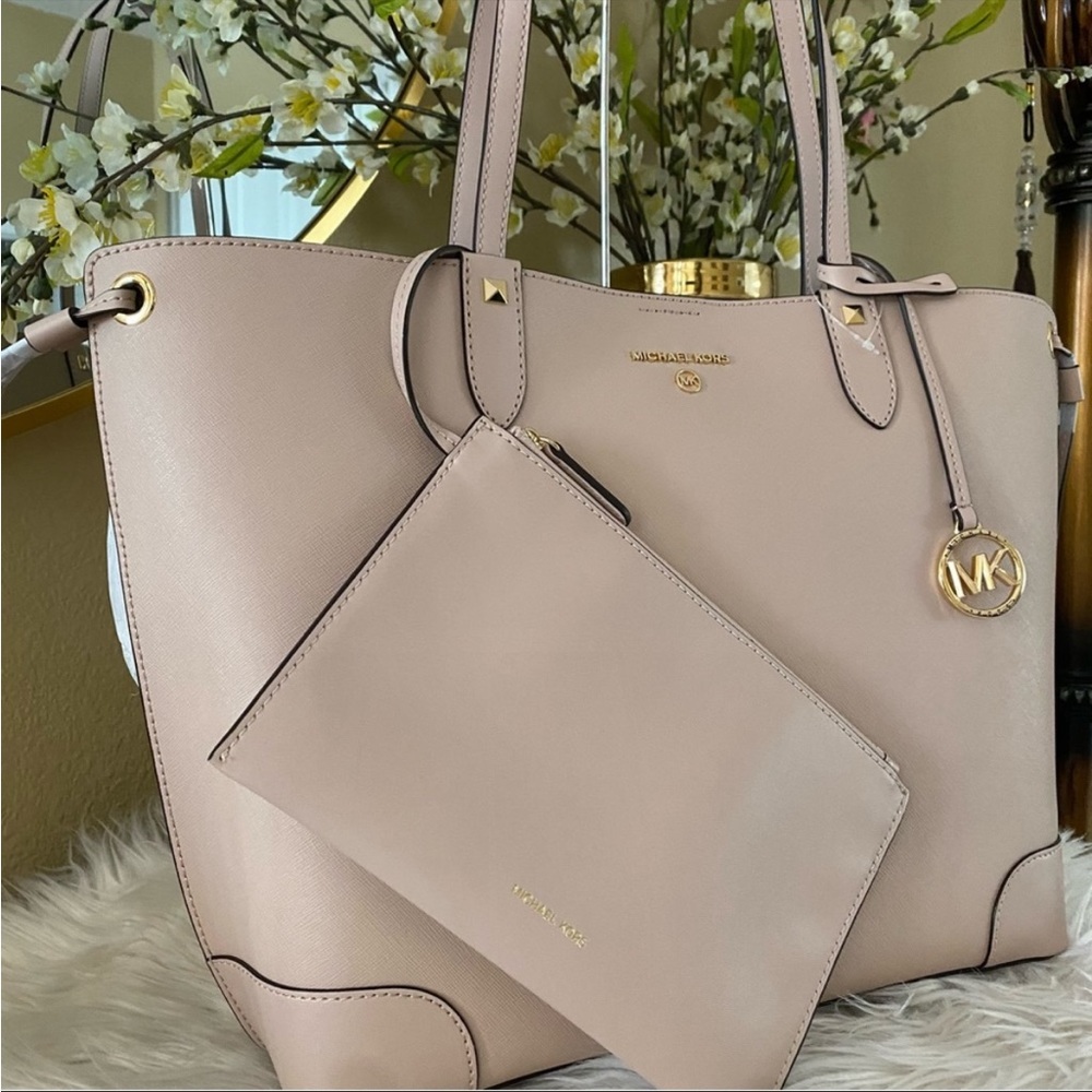 Michael Kors Edith Large Saffiano Leather Tote Bag - Picture 2 of 12